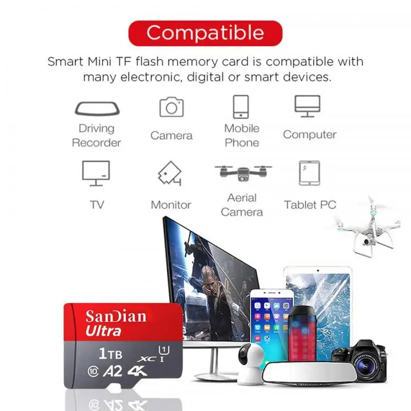 High speed Class 10 SD Card 32GB 64GB 128GB 256GB carte sd Memory Card 1TB Flash usb stick sd cards For Camera table PC