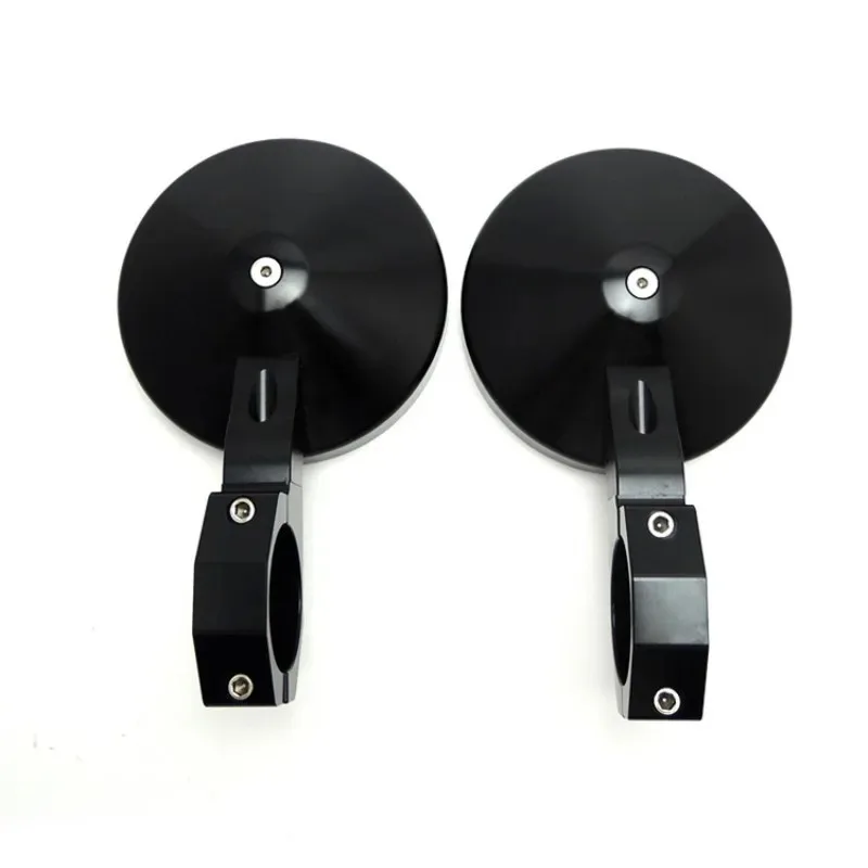 UTV ATV All-terrain Vehicle Black Round CNC Rearview Mirror for Yamaha Polaris RZR 1.75 2 Inch Universal Rear View Mirrors