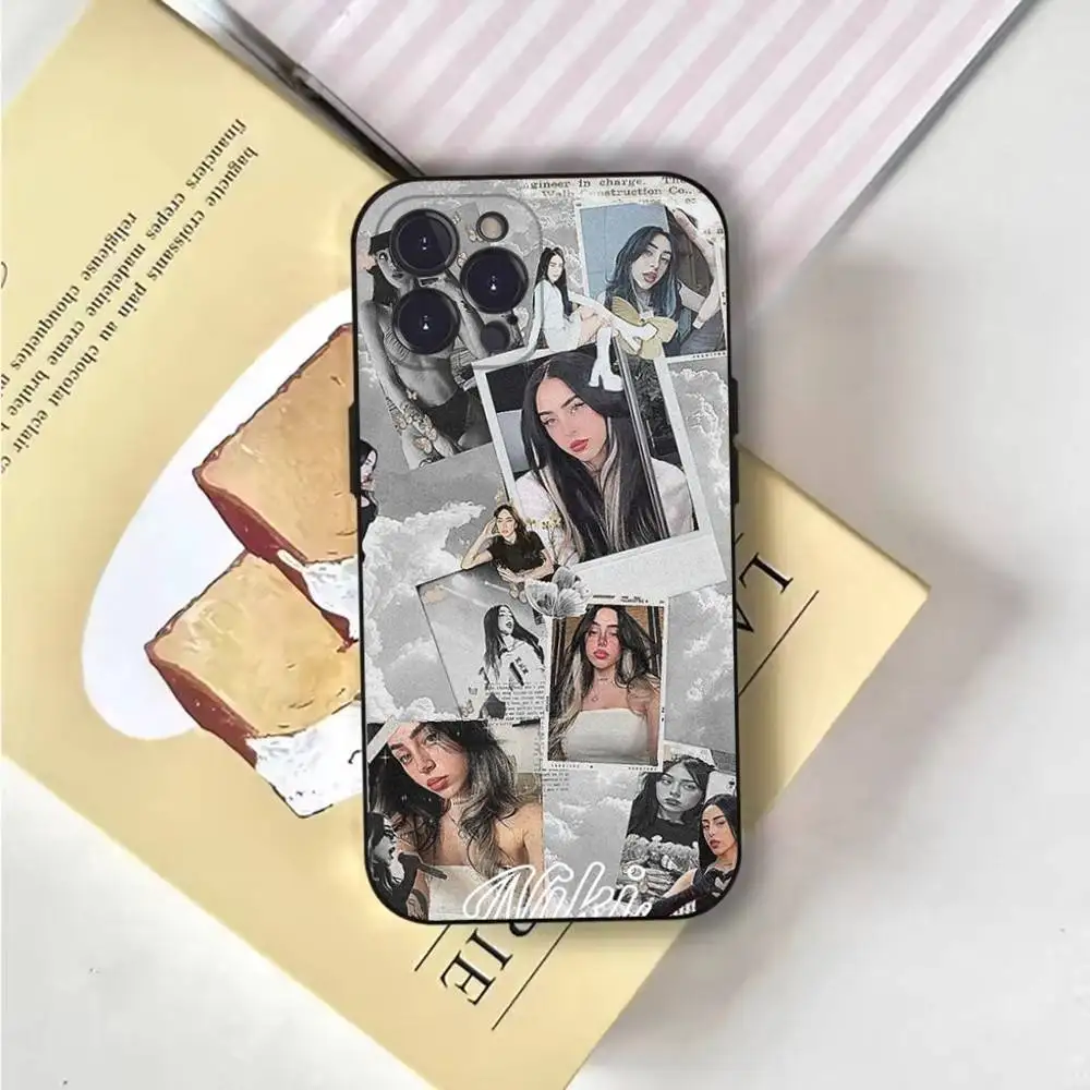 Funda de teléfono Singer n-nicki Nicole para iPhone 6,17,16,15,14,13,12,11 Plus,Pro Max, XS,X,XR,SE,Mini,8,7, funda negra de silicona suave