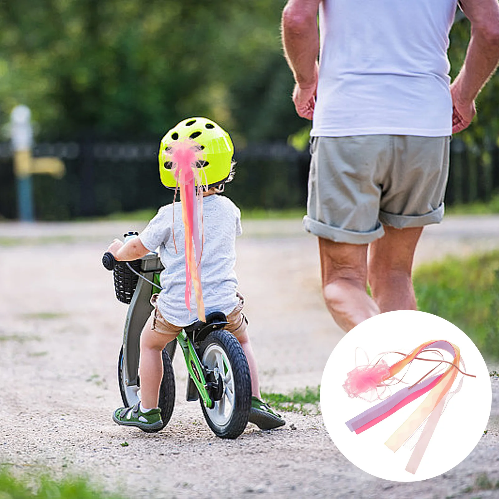 

Bike Handlebar Streamer Colorful Ribbon Tassels Decorative Scooter Bicycle Accessories Fun Riding Bike Decor for