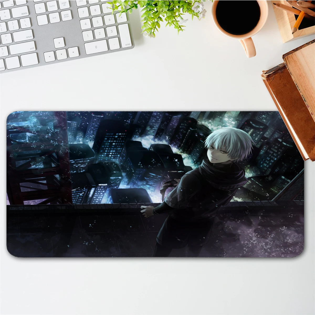 Anime Mouse Pads Large Gaming Mousepad Kaneki Ken Computer Keyboard Pad XXL Game Mousepad Laptop Mat Office Mouse Mat