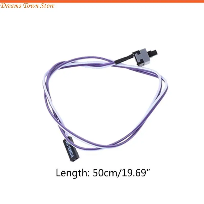 HX6A Los PC Computer Desktop ATX Power On Supply Reset Cable Cord Switch Connector