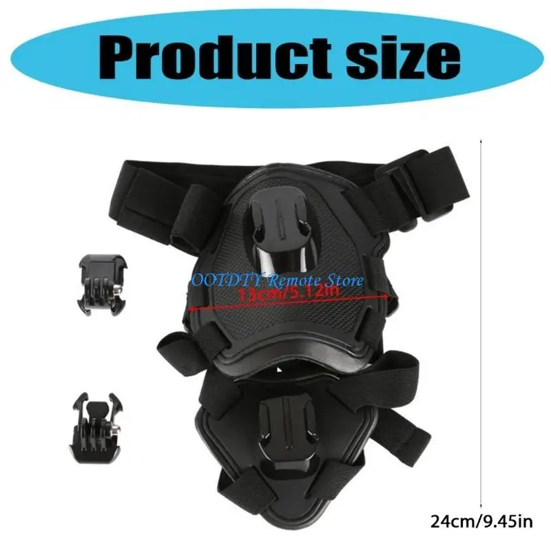 DXAB Dog Harness Mount For Camera Attachment Straps Secures fit Most Size Easy Setups