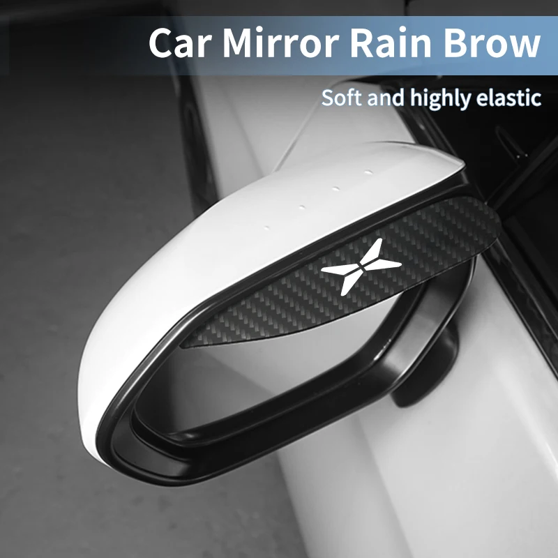 

Car Rearview Mirror Rain Eyebrow Rear View Mirror Decorative Cover For Xpeng P7 G3 G3i G9 P5 X2 N5 F30 H93 Beta 2019 2020 2021