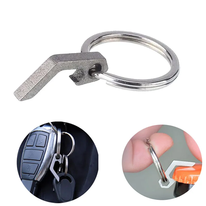 Mini Lightweight Bottle Beer Opener Keyring Pocket Tool Uutility Gadget Outdoor