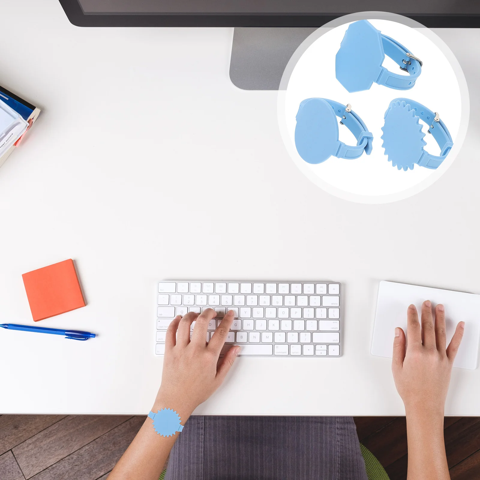 

3Pcs Silicone Memo Wristbands Reusable Nurse Notepad Bracelet Erasable Reminder Wristband Dry Erase Wearable for Nurses Students