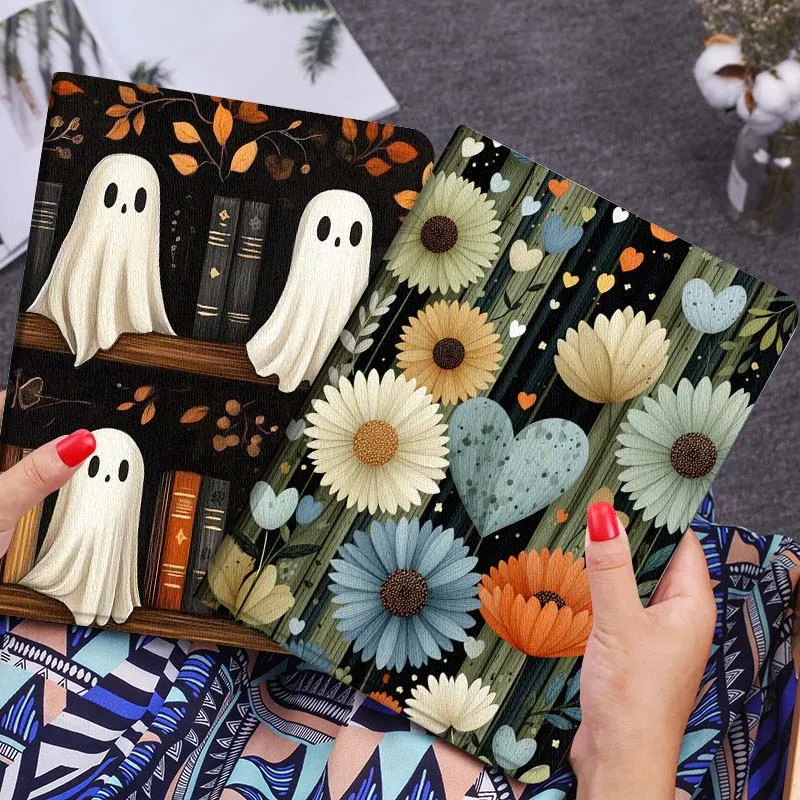 

Чехол для планшета с мультяшным цветочным узором в виде сердца для Lenovo Xiaoxin Legion Pad Tab Pro GT Y700 Gen4 2 11 P11 M10 K10 3rd Plus Gen Gift