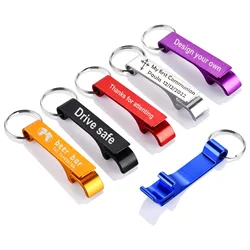 30pcs Personalized Bottle Opener Keychain Bulk,Customized Can Beer Bottle Opener Wedding Party Favors,Engraved with Logo,Text