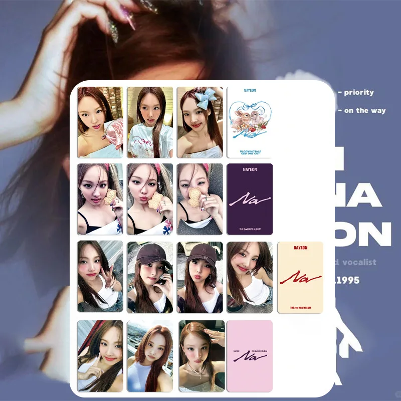 

3/4pcs KPOP NAYEON Nalo2 Album Special Card Fans Collection Commemorative Double-sided Paper Random Photocards Star Peripheral