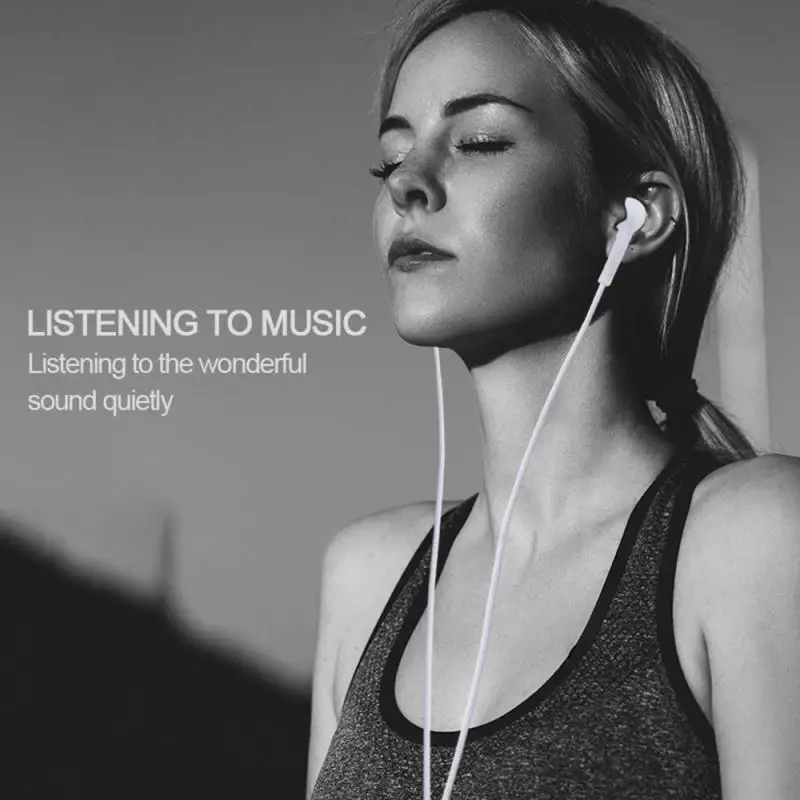 3.5mm Wired In-Ear Earphone With Handfree Micphones High Sound Quality Gaming Music Video Headset Clear Call For Samsung Phone