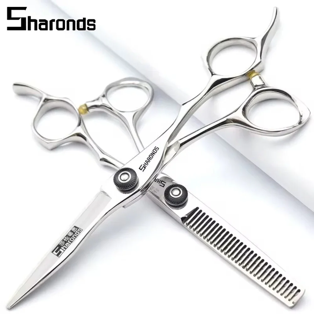 SHARONDS Hairdressing Scissors Professional 5.5 Inch  440C Japanese Steel Hairdressers Dedicated Shears Hair Cutting Tools