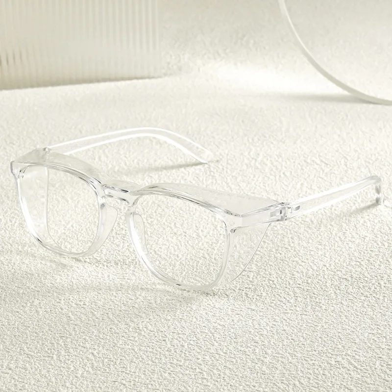 Anti Pollen Safety Glasses Square Anti Fog Blue Light Blocking Glasses with Side Shields for School Daily Life view 6