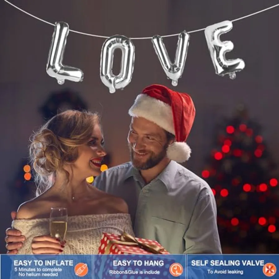 53 قطعة بالونات حروف AZ مع علامة 16 بوصة مايلر احباط بالون رسائل مجموعة للعروس الزفاف أعياد الميلاد الذكرى السنوية التخرج #6