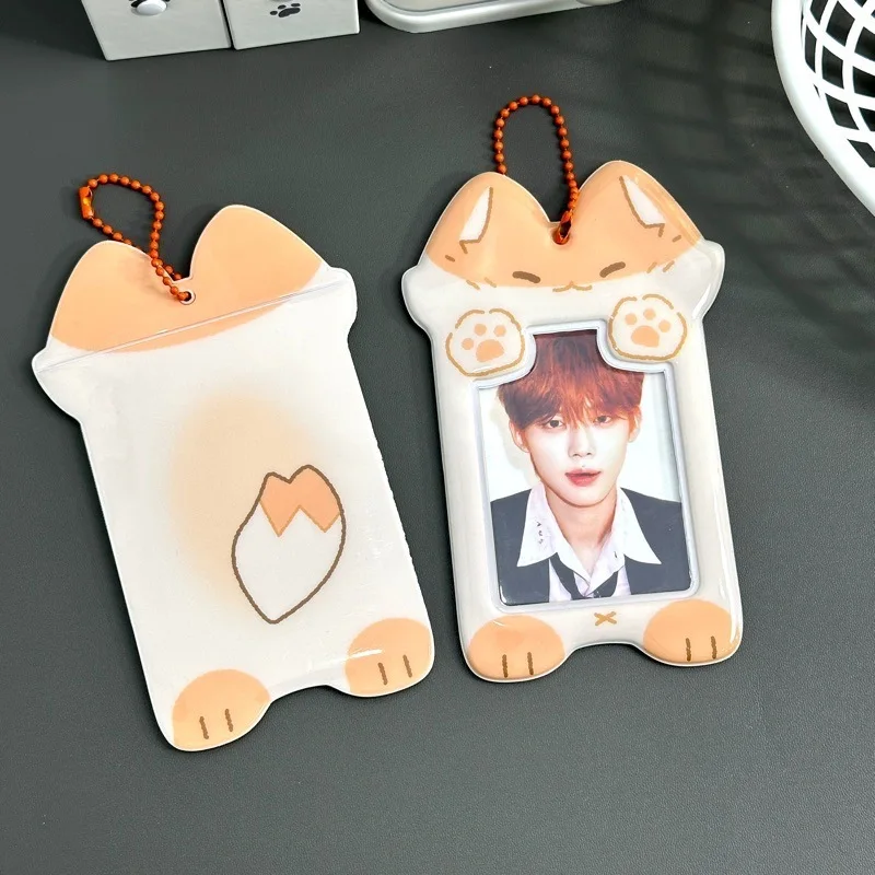 

Muxinn Cartoon Animal Group PVC Love Bean 3-Inch Small Storage Cover Bus Rice Card ID Protection