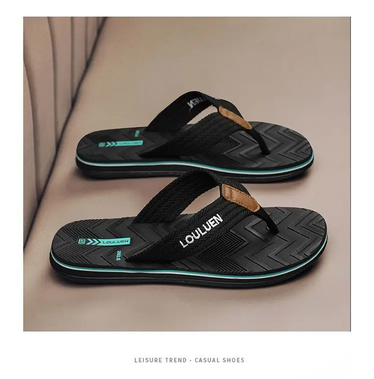 Outdoor Shiatsu Flip Flops Men\'s Shoe Slides Soft Flat Male Slipper Sabot Comfortable Clappers 2024 Cheap Shoes Hot Trendy