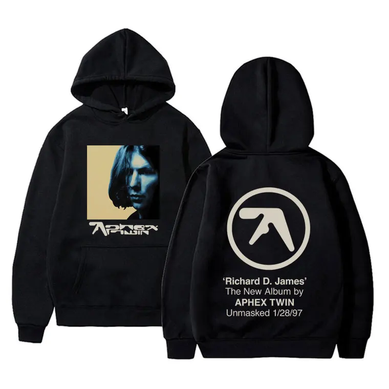 

Limited Aphex Twin Richard D James Album Graphic Hoodie Men Women Casual Vintage Sweatshirt Male Fashion Oversized Streetwear
