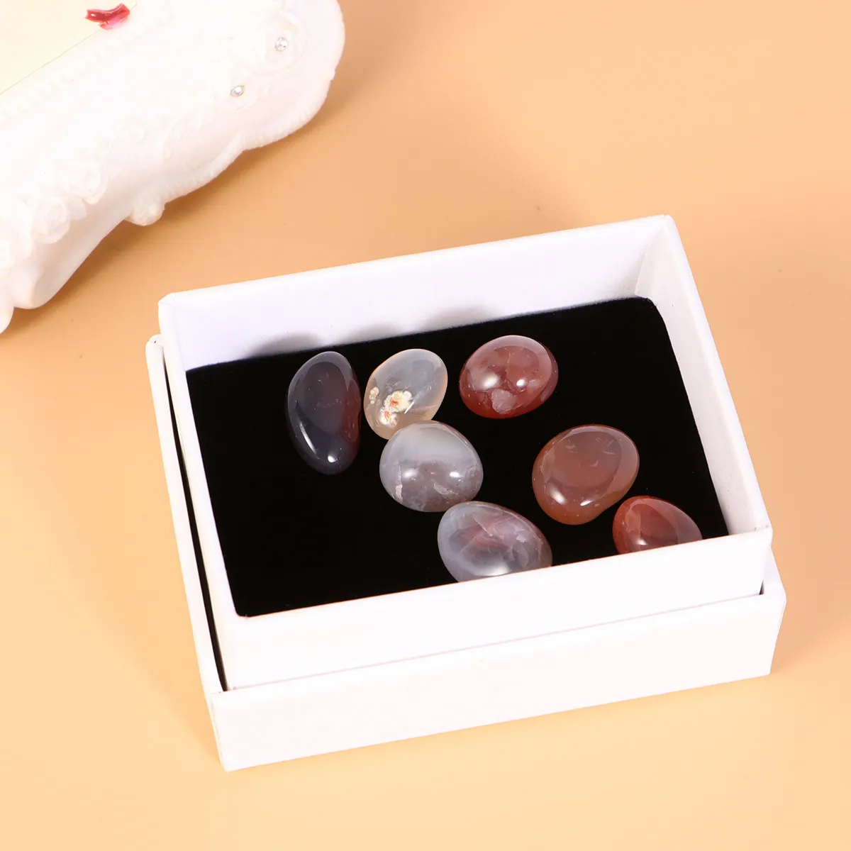 

10Pcs Premium Kraft Paper Jewelry Storage Box Set for Rings Earrings Necklaces Organizing Travel Gift Compact Scratch-Resistant