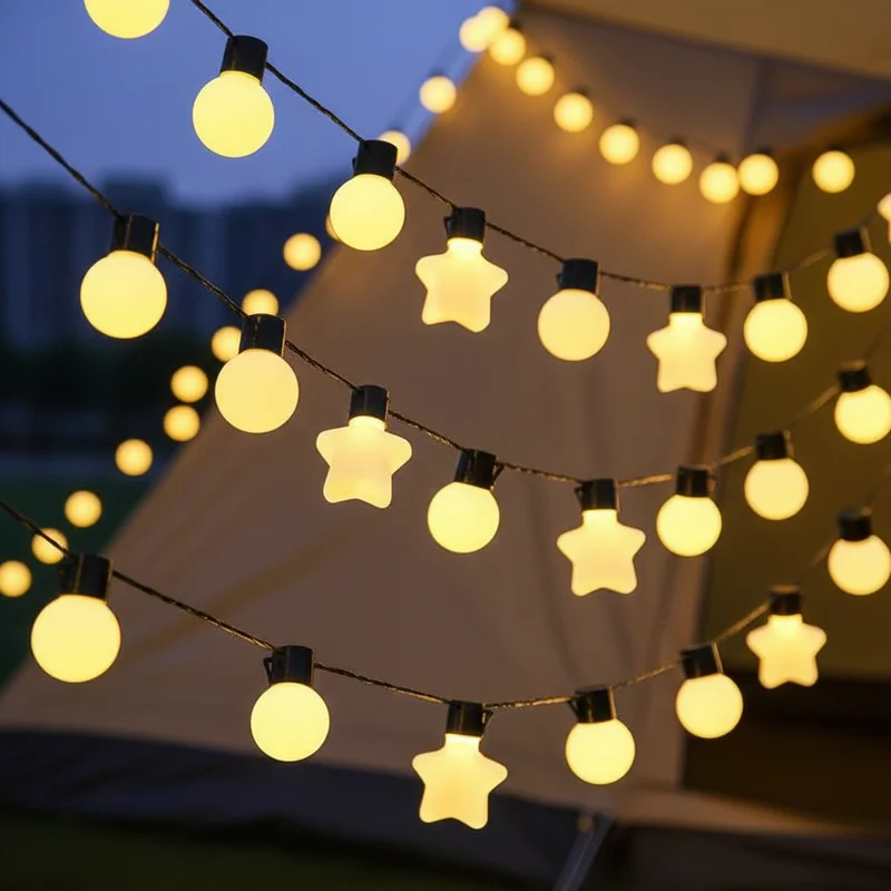 

Уличные светодиодные гирлянды G50 Star Outdoor Lights для сада, патио, Рождества и праздничного декора