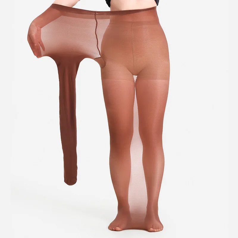 45-80KG One Line Women Tights Plus Size Skin Black Brown Pantyhose Durable Crotch Color Stockings Not Drop Leggings Carnival