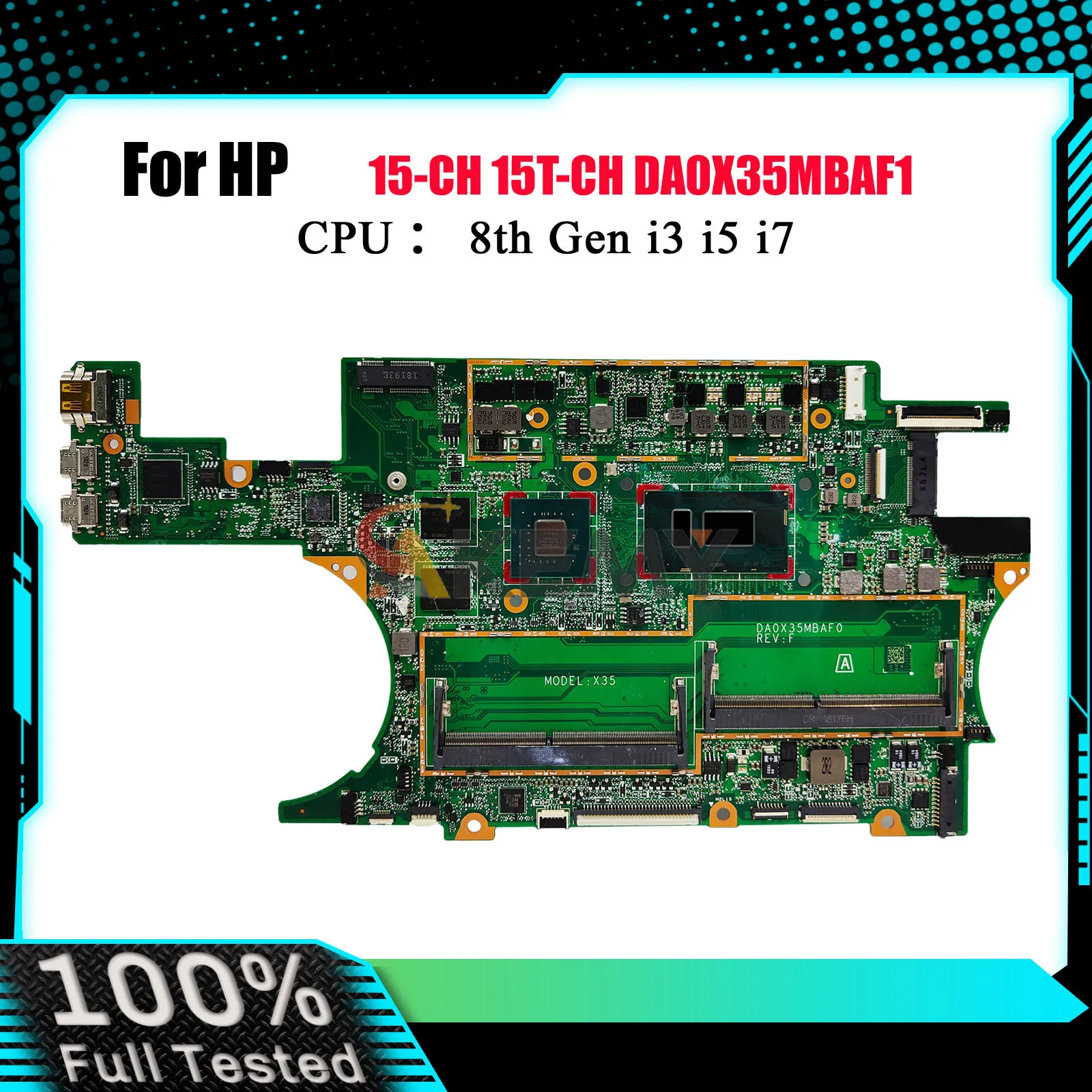 DA0X35MBAF0 для HP Spectre X360 15-CH 15T-CH Материнская плата для ноутбука L15573-601 с процессором i7 MX150 2 ГБ графического процессора 100% полностью протестировано