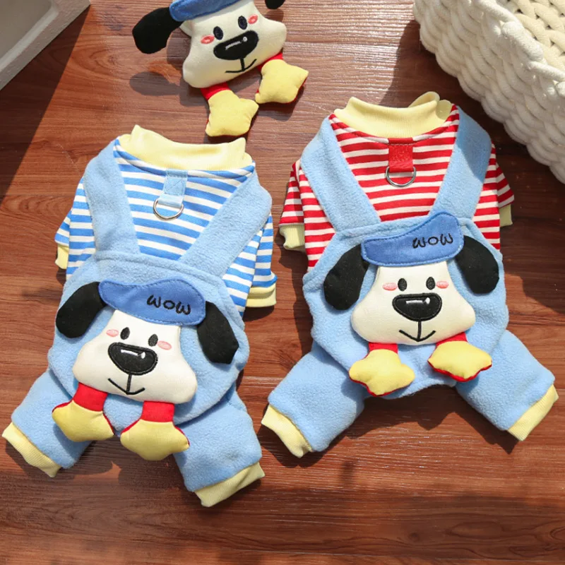 

Pet Dog Clothes Warm Soft Fleece Dogs Jumpsuits Pet Clothing for Small Dogs Puppy Cats Hoodies Chihuahua Yorkshire Costume Coats