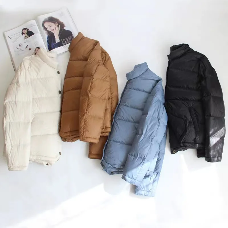 90% Duck Down Jacket Women 2022 New Winter Clothes Korean Loose Small Padded Coat Female Large Size Short Lightweight Parkas