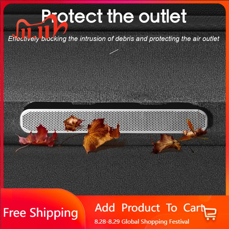 

Interior Stickers Car Under Seat AC Heat Air Conditioner Duct Vent Outlet Speaker Grille Protective Cover For Porsche Cayenne 20