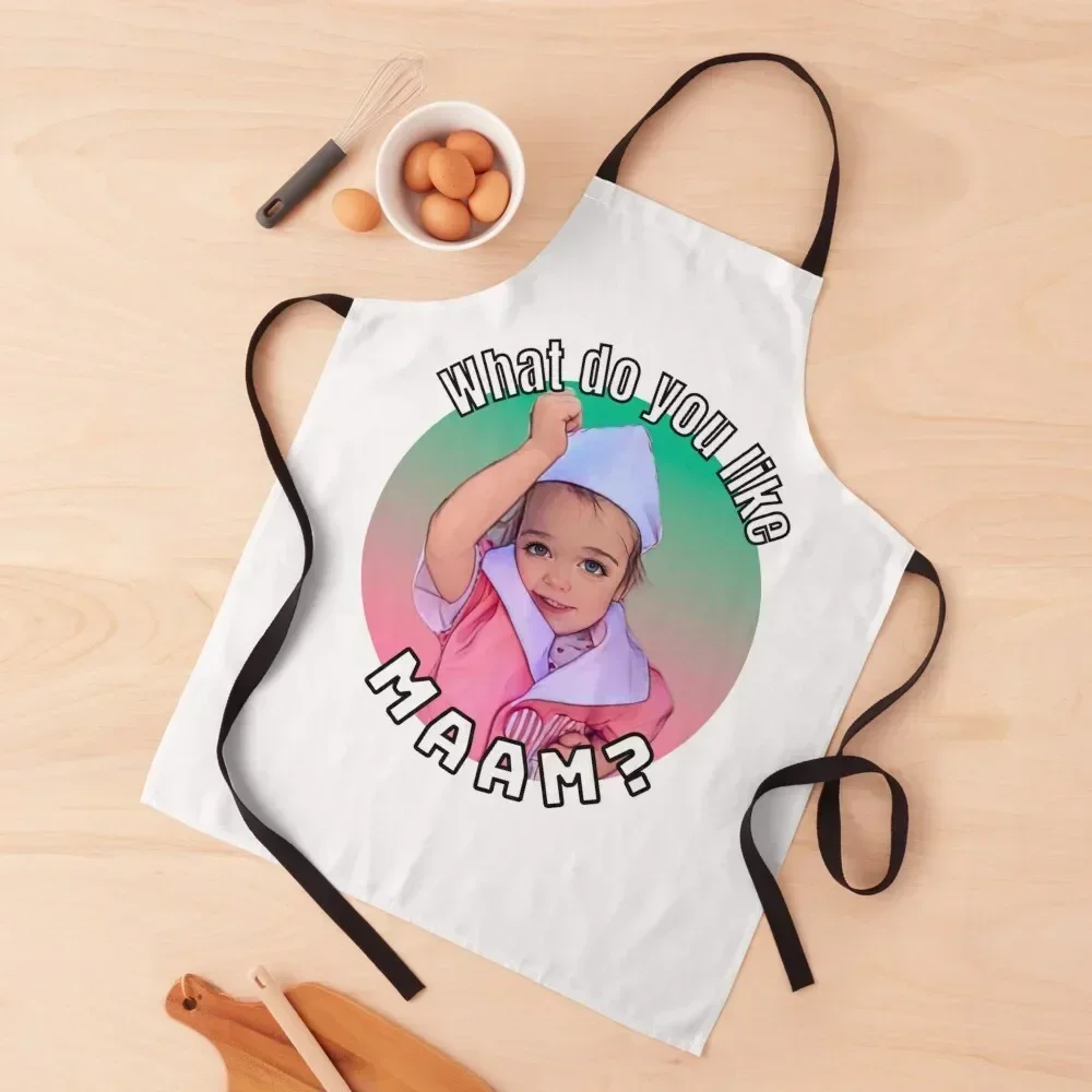 What Do You Like Maam? Neon Apron Hairdressing Kitchen Tools Accessories women's kitchens Apron