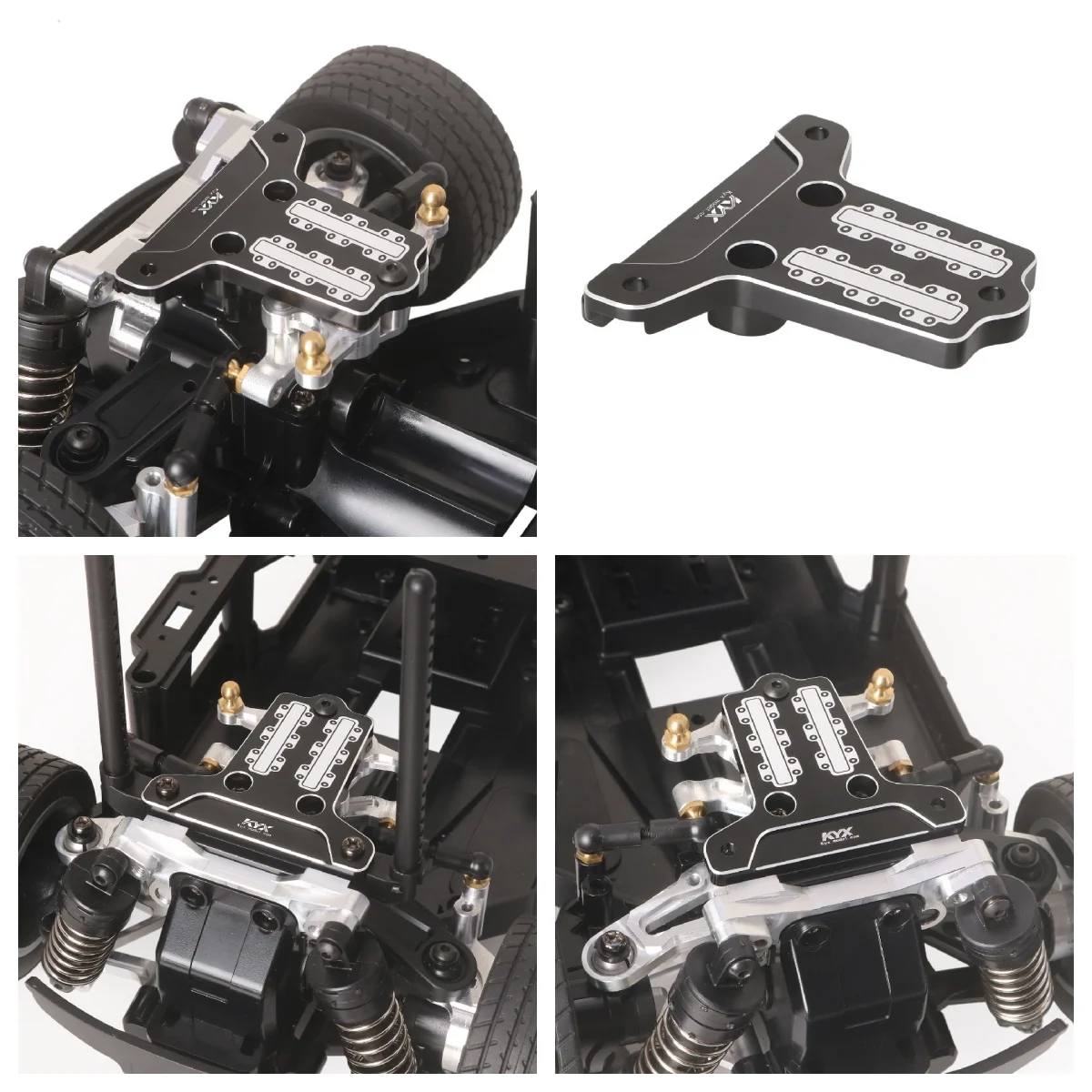 سيارة تاميا 1/10 فولكس فاجن جولف II (MB01) موديل 58748، غطاء أمامي من الألومنيوم