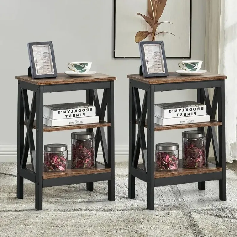 

Moderner Nachttisch Aus Holz Robuste, Elegante X-förmige Klammer Liefert Eine Sauber Gefütterte Silhouette Nights Ands