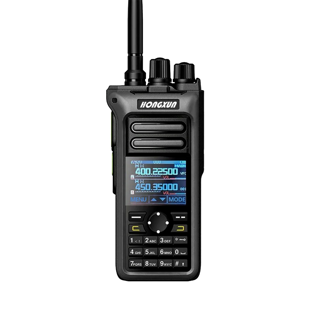 Hx GT-10 profissional ao ar livre walkie talkie para caça uhf/vhf tipo-c/doca de carregamento 1.77 "tela colorida bateria de grande capacidade