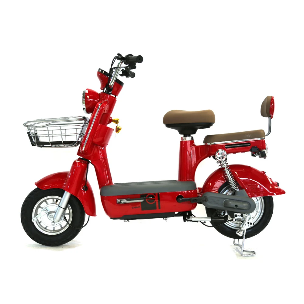 

350W 48V Electric Bike Scooter 14 Inch Vintage Moped Electric Bicycle Electric City Bike for Adults