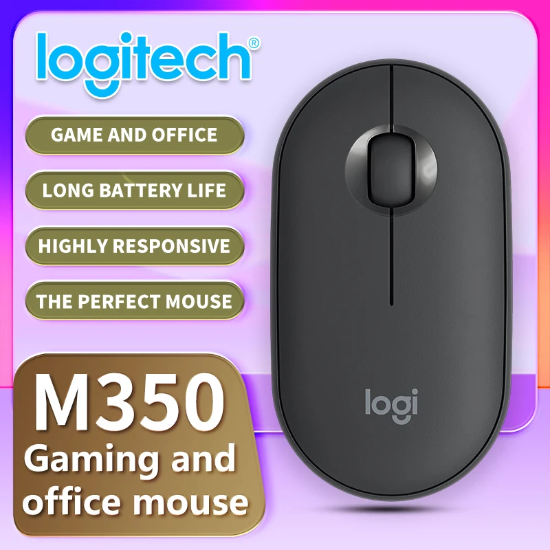 

Authentic Logitech M350 Professional Gaming Mouse, Super-Sensitive Office Mouse, Suitable for Laptops and Desktops