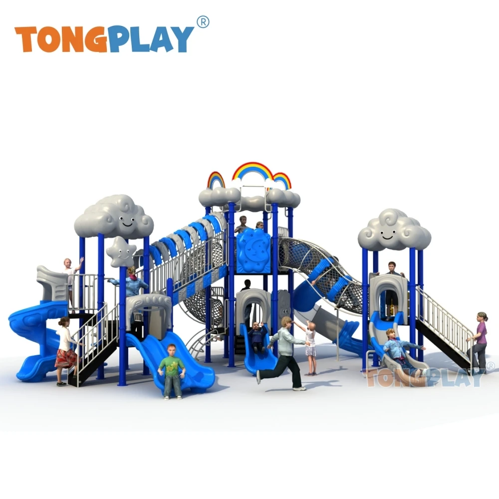 Tong play Large Baiyun series best-selling outdoor slide quality factory equipment children's outdoor playground