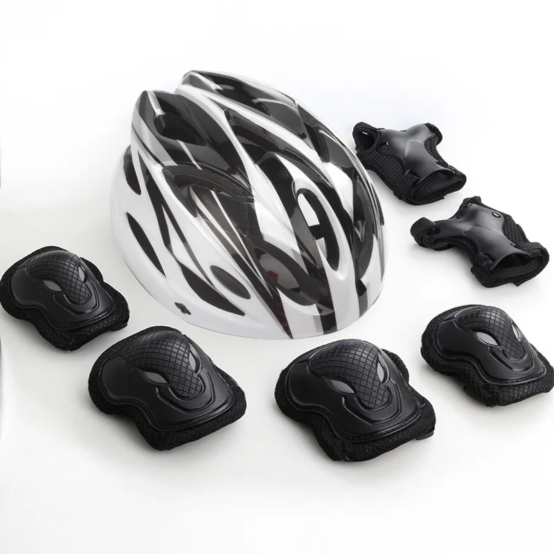 Casco de protección deportiva para niños y adultos, rodilleras y coderas para ciclismo, bicicletas de equilibrio para niños y niñas, monopatín