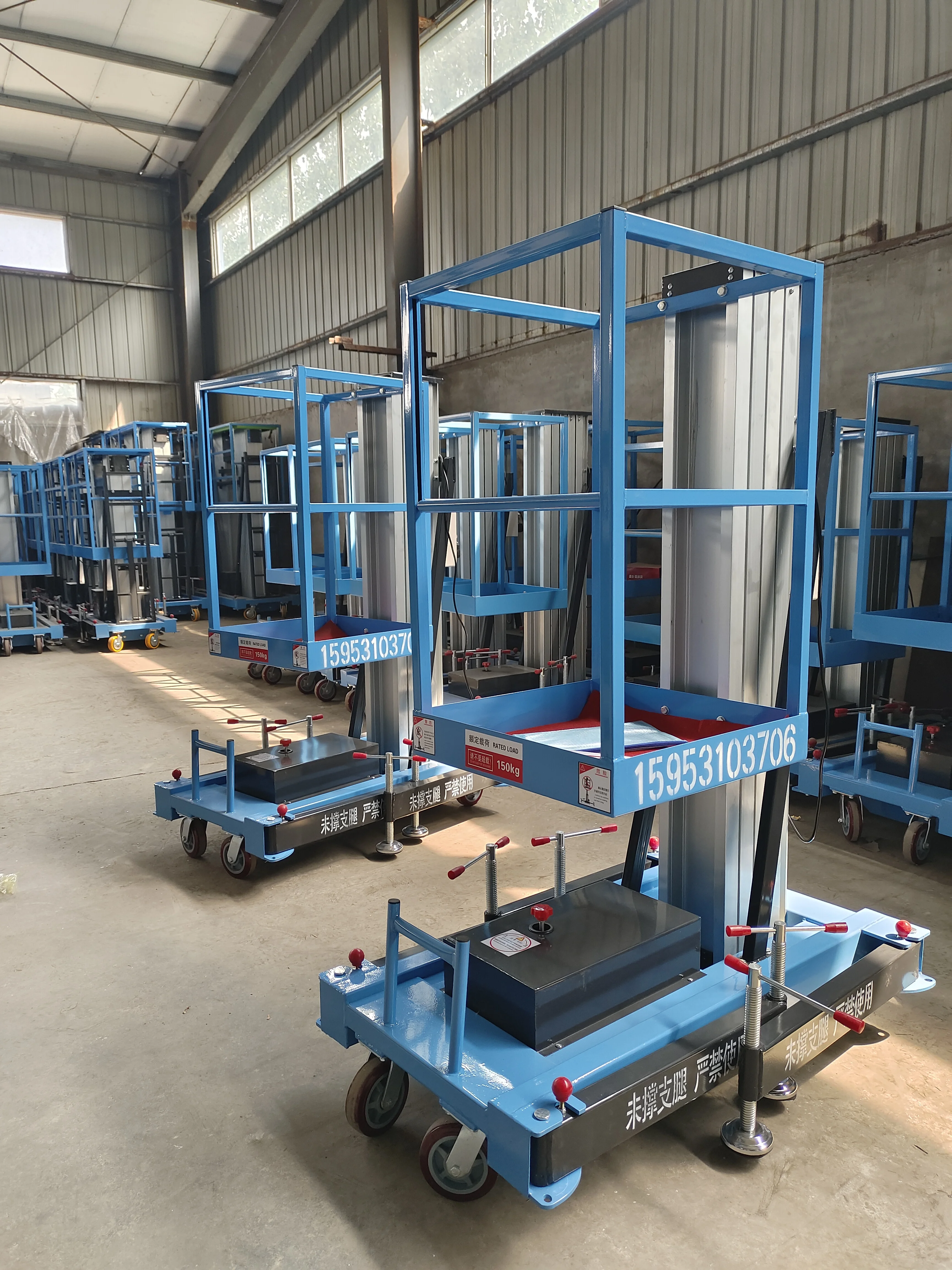 

New Electric Aluminum Alloy Lift Platform With 12m Max Height Model SJL12-200-2