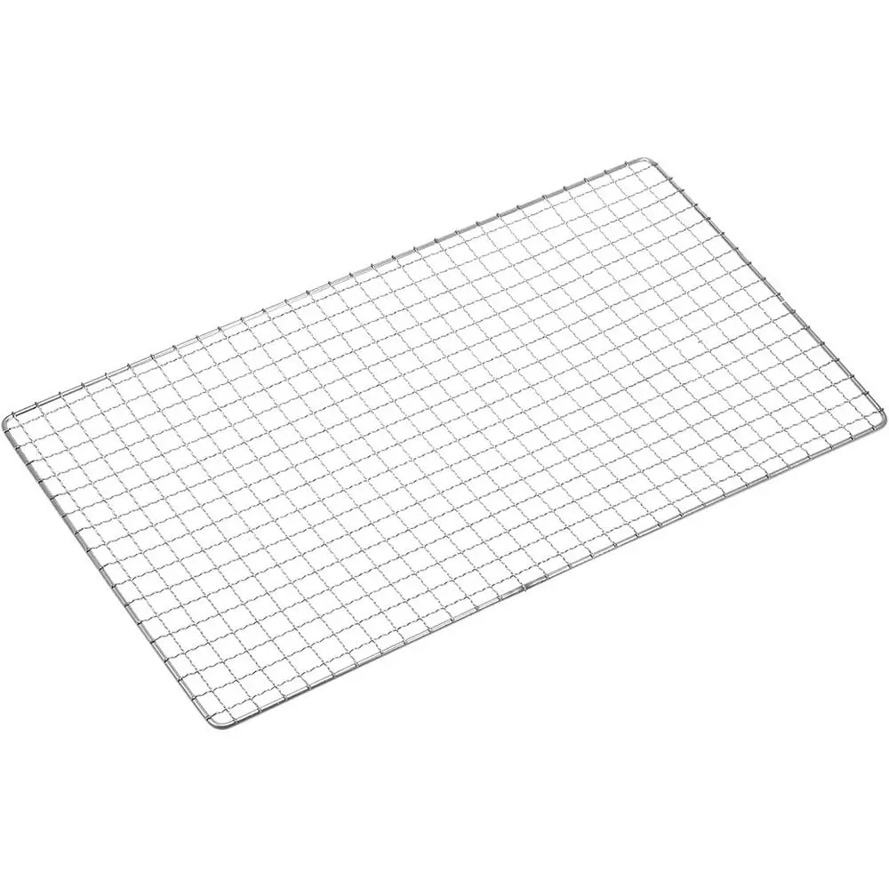 

New Stainless Steel Grill Rack Grids Reusable Rectangular BBQ Roasting Rack Nonstick Firewood Rack Oven