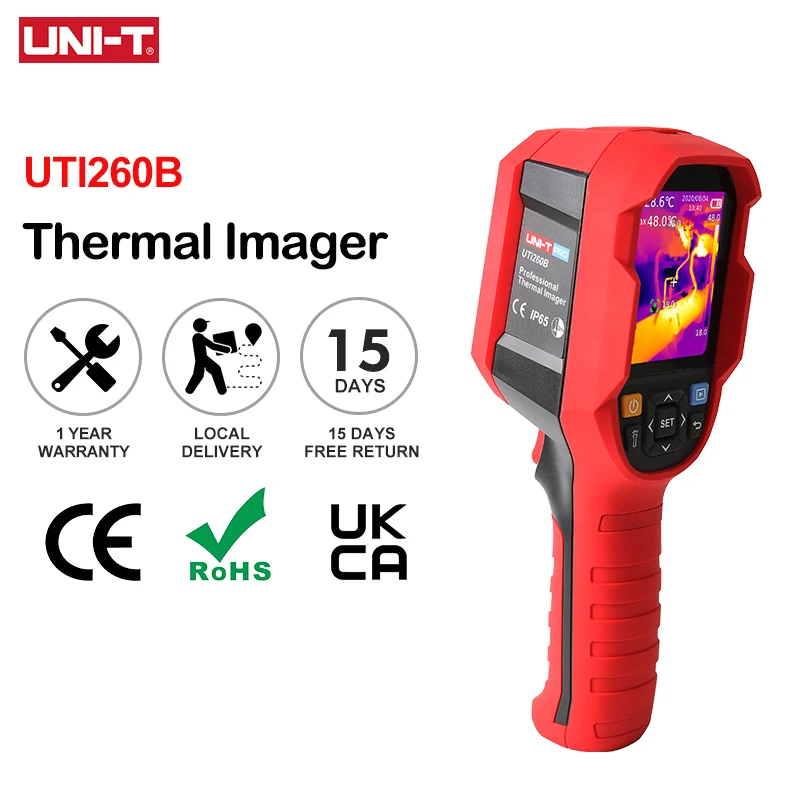 

UNI-T UTI260B HD 256X192 Pixels Industrial Thermal Imager Camera Temperature Imaging Circuit Electrical Maintenance