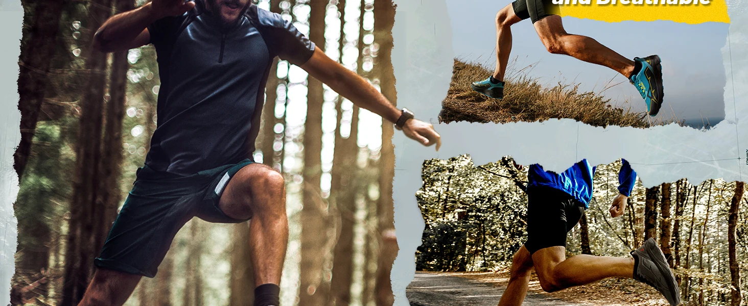 Fit ville rutsch feste Trail running Schuhe Herren Turnschuhe extra breit leicht für männliche geschwollene Füße Bogen Unterstützung Schmerz linderung – Detail 2