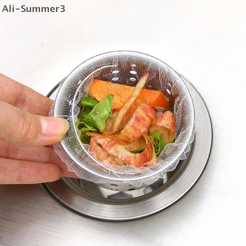 Colador de fregadero de residuos de alimentos para el hogar, filtro desechable para fregadero, alcantarillado, limpieza de cocina, fregadero, No colador de mano sucio, 30/100 Uds.