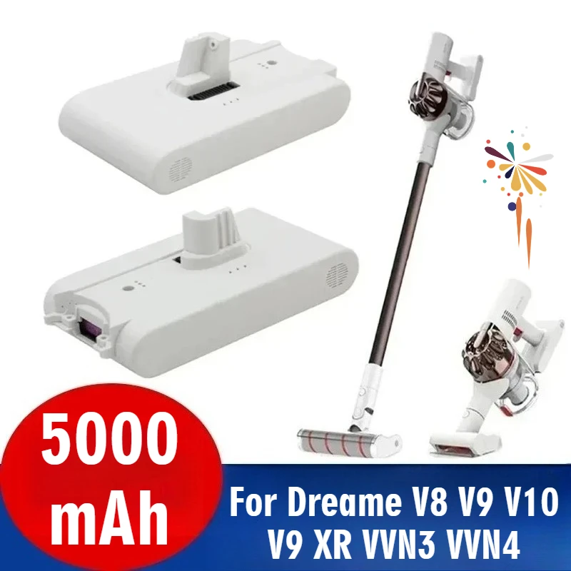 

Lithium Battery for Dreame V8 V9 V10 V9P XR VVN3 VVN4 Handheld Cordless Vacuum Cleaner Parts Replacement Battery