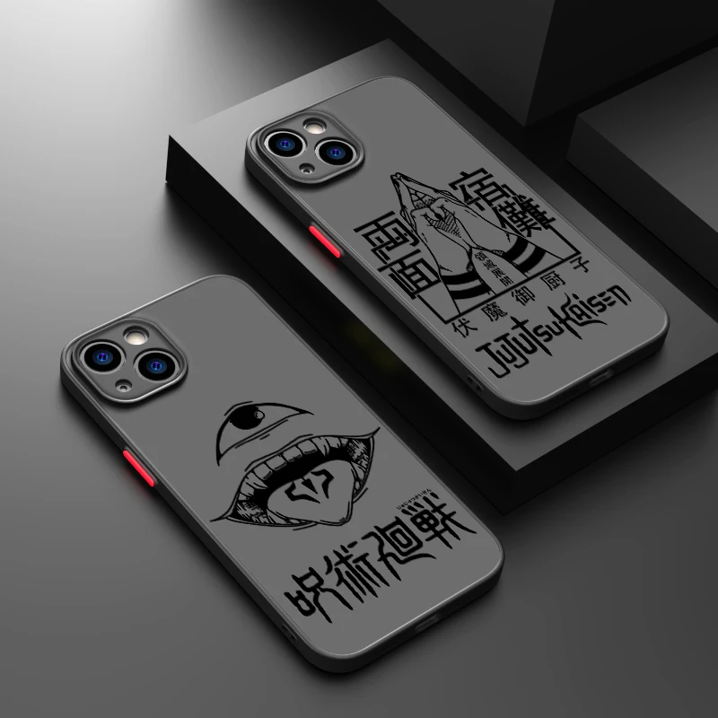 Raffreddare Jujutsu Kaisen Cassa Del Telefono Per iPhone 15 14 13 12 11 8 7 Pro Max mini XS XR X