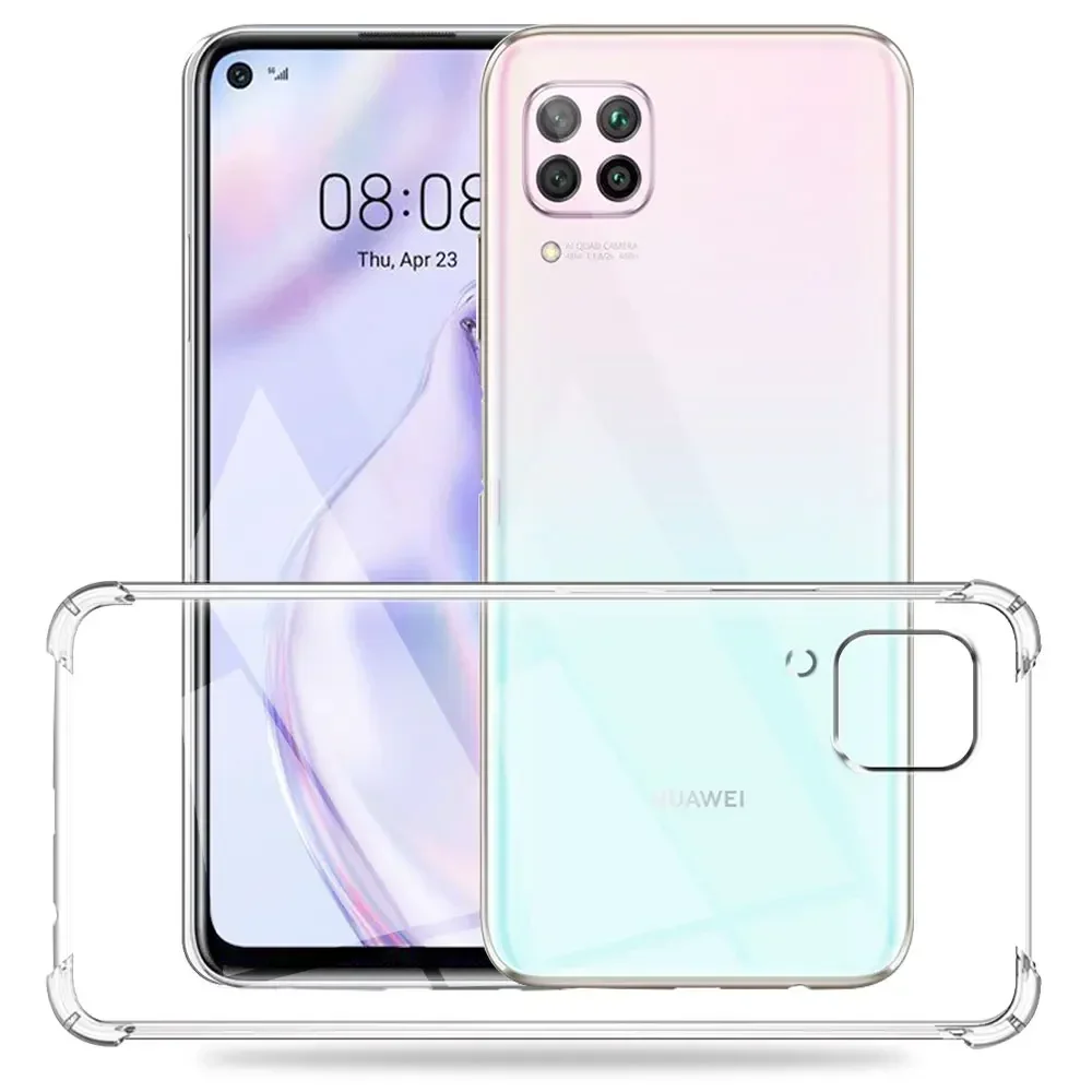 เคสกันกระแทกสำหรับ Huawei P40 Lite เคสใสซิลิโคนนิ่มสำหรับ Huawei กรอบใส P40Lite สำหรับ HuaweiP40lite Funda Coque