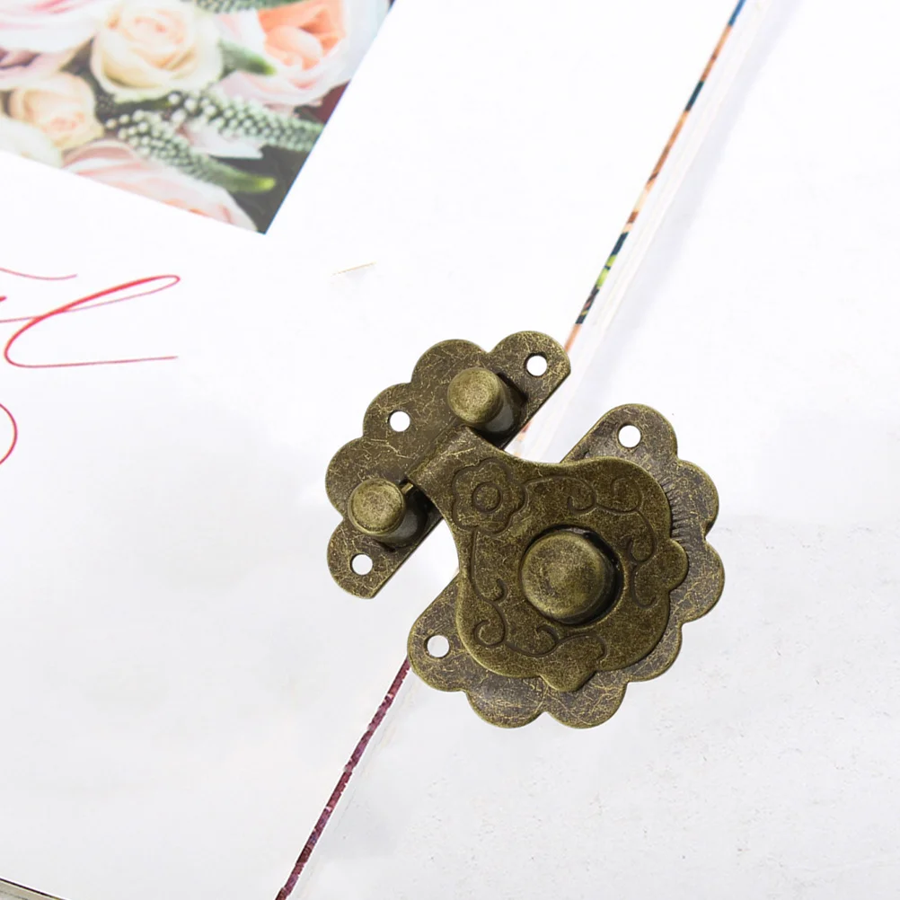 

14pcs Jewelry Box Hasp Latch Iron Cabinet Hasp Vintage Buckle For Wooden Case Latches Drawer Lock Cabinet Hardware