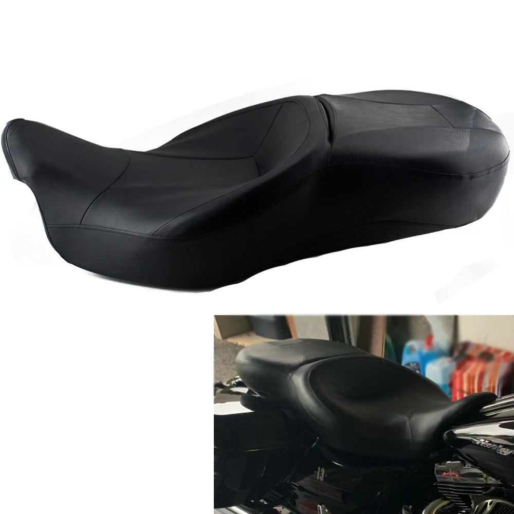 YHMOTO Pu Leather Motorcycle Motorrad Seats Cushion Kissen for Harley  Street Ultra Classic Glide Flhx Flhtcut 2014-2019