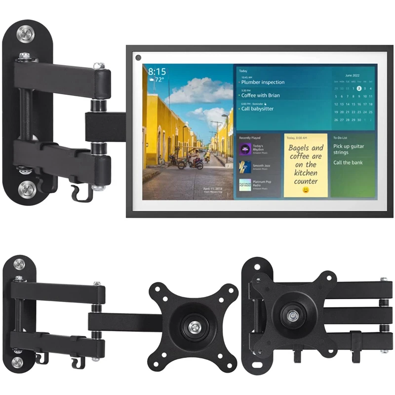 Mount For Echo Show 15 Adjustable Show 15 Wall Mount Bracket Extension Wall Mount Stand Black