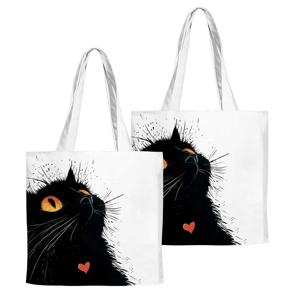 

Cute Cat Tote Bags funny unisex Shoulder Bag oxford Portable Handbags for Cat Lover Lightweight Shopping Bag Fashion
