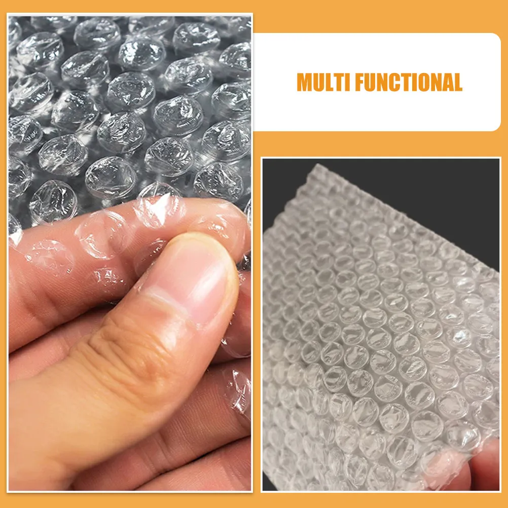 Transparent Double Layer Bubble Bags 100 Pack Heavy Duty Protective Pouches for Mailing Storage Moving
