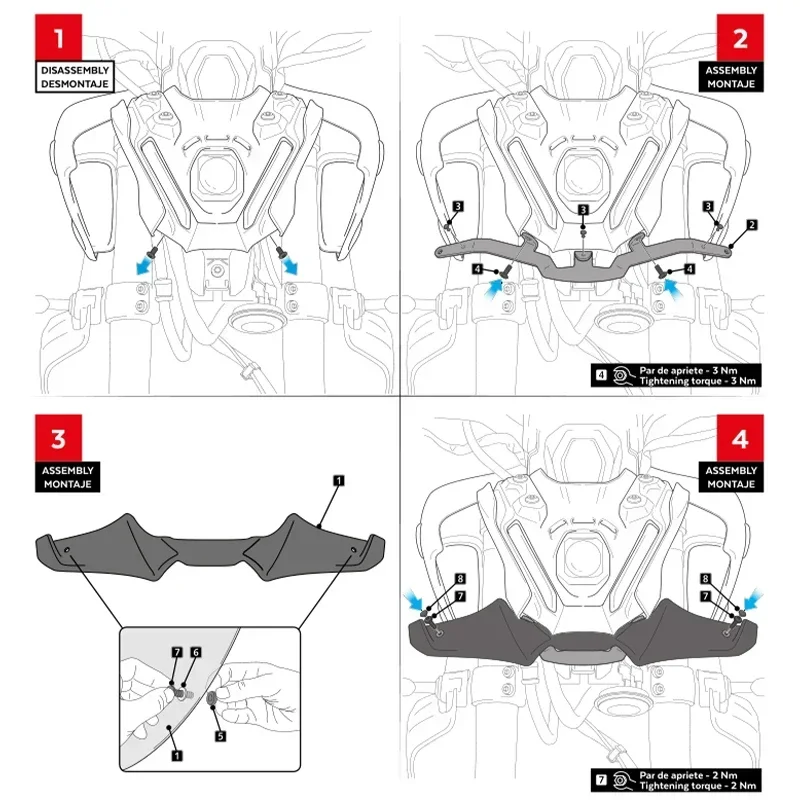 New For YAMAHA MT 09 MT-09 2021 2022 2023 Motorcycle mt 09 MT09 SP Naked Front Spoiler Winglet Aerodynamic Wing Kit Spoiler