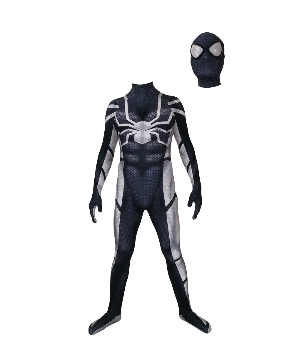 ฮาโลวีนผู้ใหญ่/เด็กที่มองไม่เห็น Future Foundation Spiderman เครื่องแต่งกาย Zentai บอดี้สูท Man Superhero คอสเพลย์ Jumpsuit